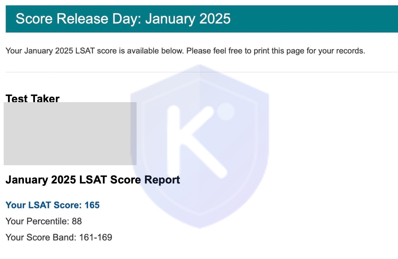LSAT 165