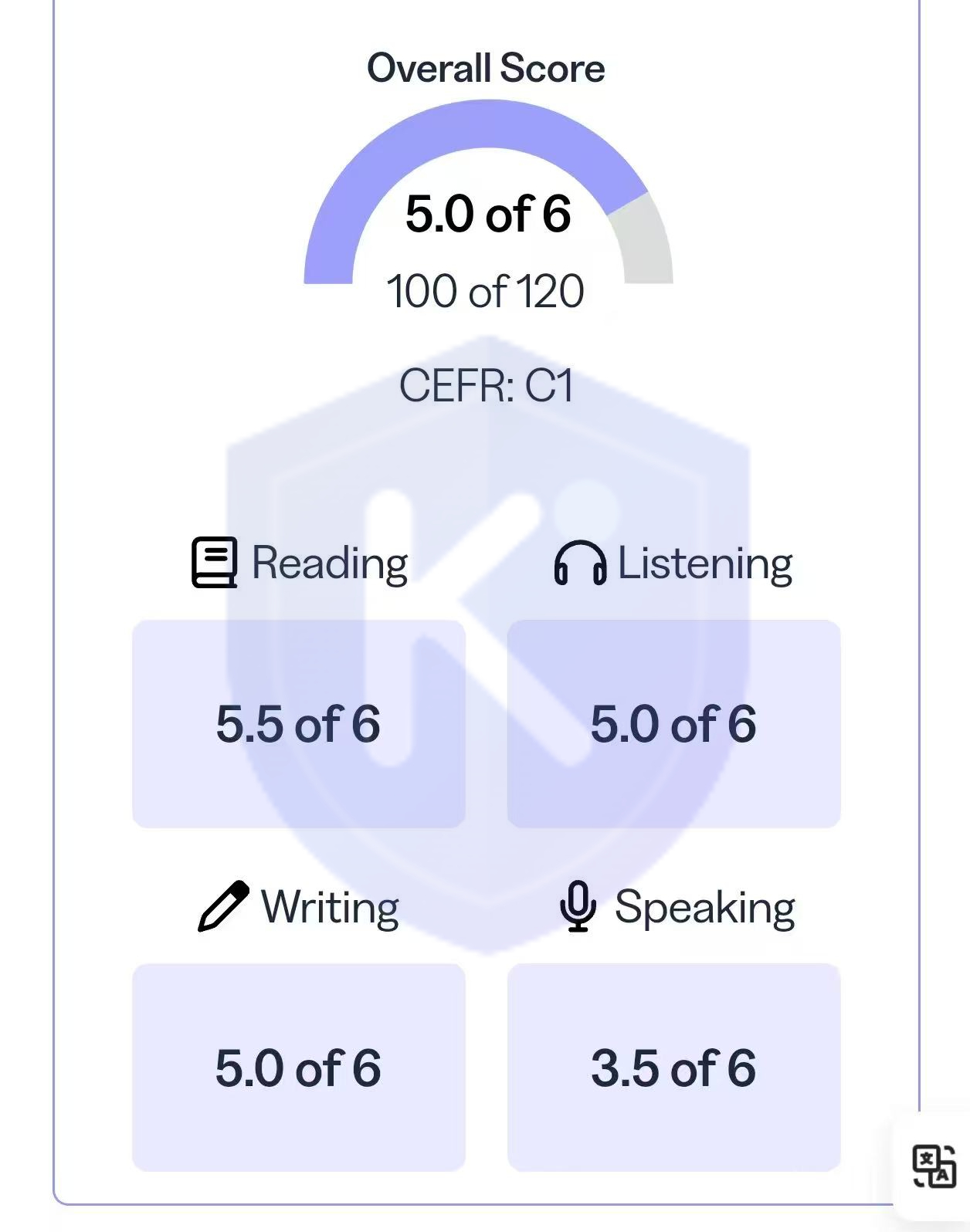 TOEFL 100