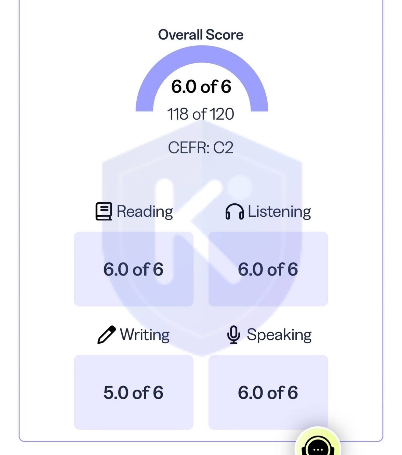 TOEFL 118